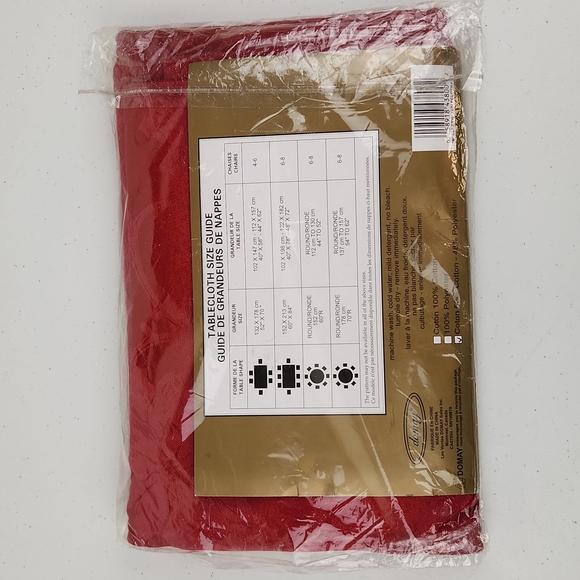 Domay Fabric Tablecloth - Picture 2 of 2